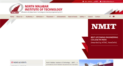 Desktop Screenshot of nmitkerala.ac.in